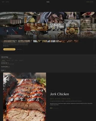 Jamaican Cuisine Blog Website Template