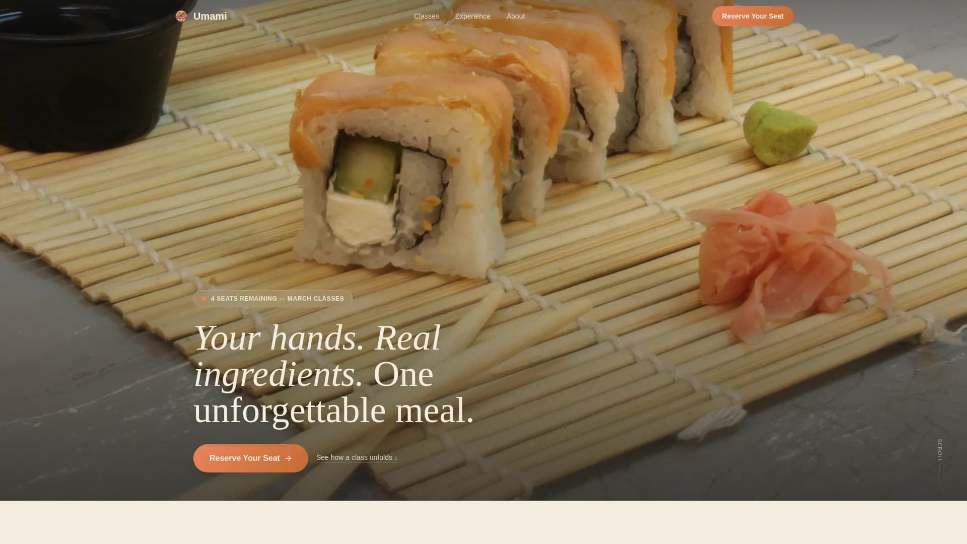 Umami — Expert Japanese Culinary Landing Page Template