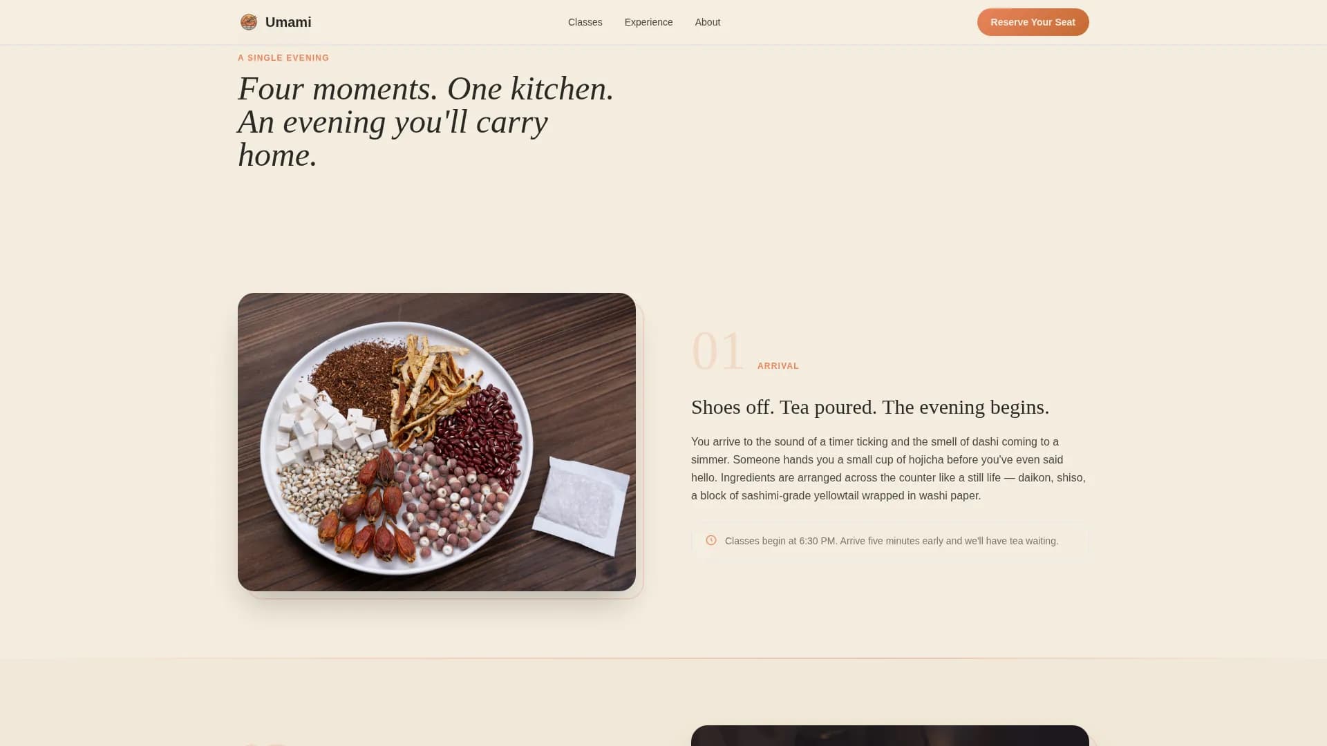 Umami — Expert Japanese Culinary Landing Page Template