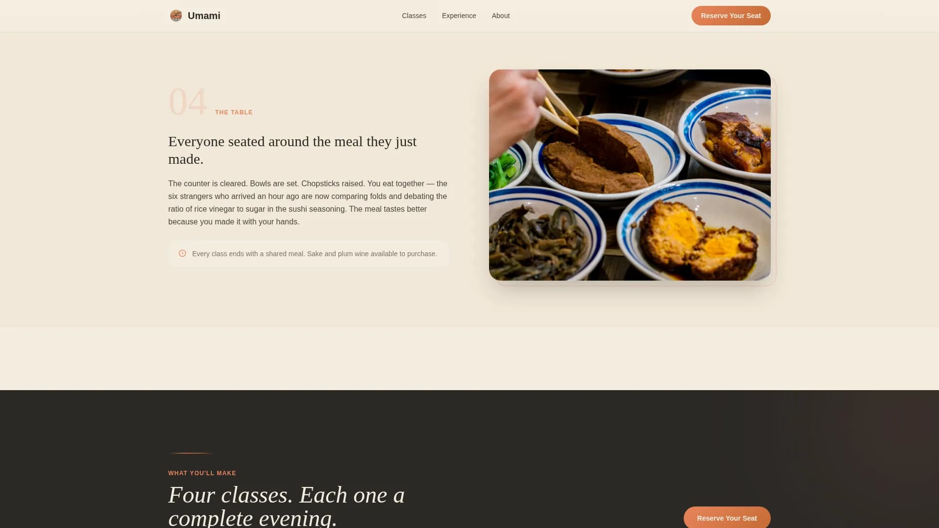 Umami — Expert Japanese Culinary Landing Page Template