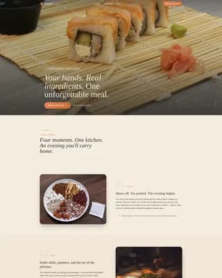 Umami — Expert Japanese Culinary Landing Page Template
