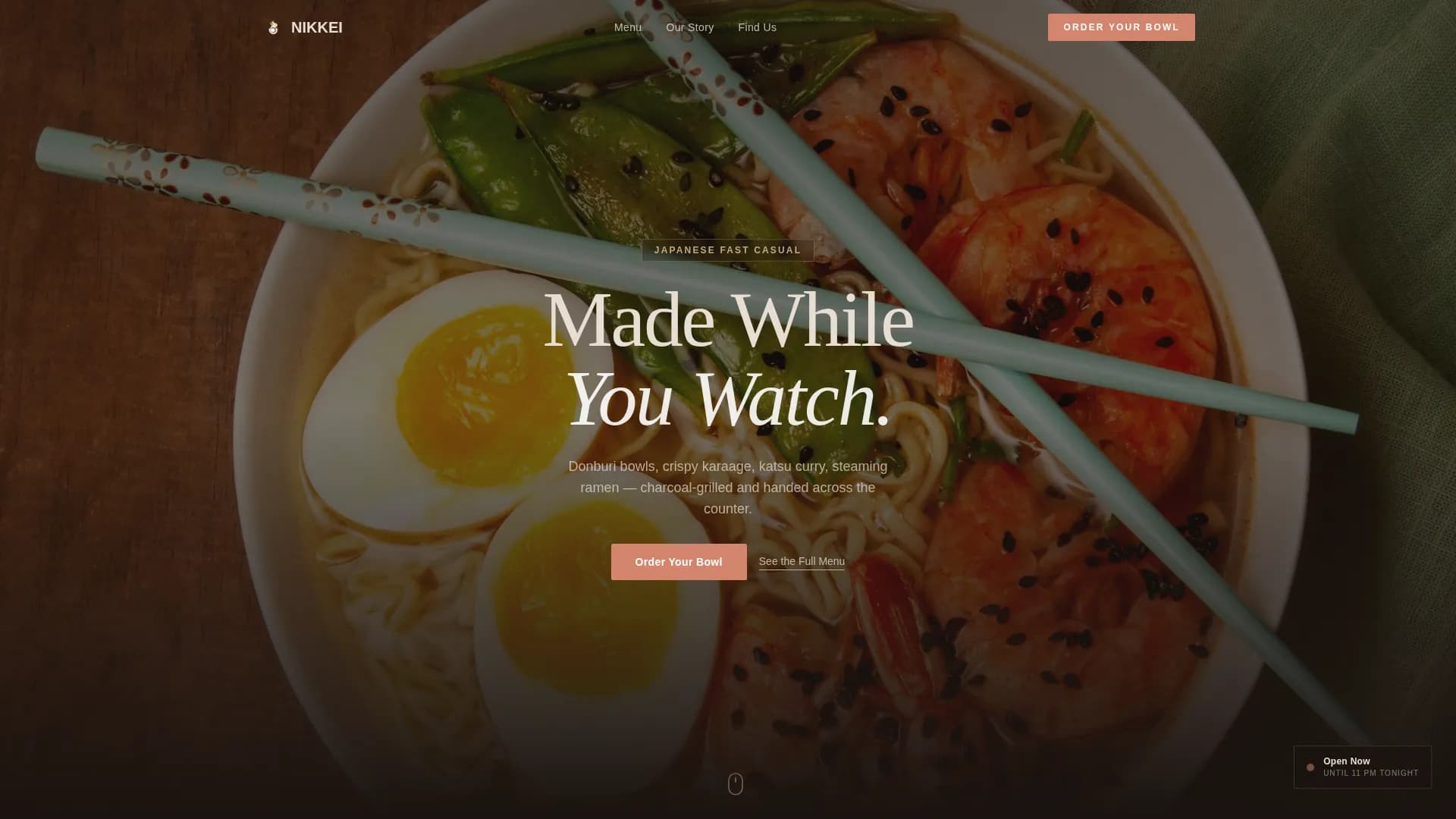 Umami — Elegant Japanese Counter Landing Page Template