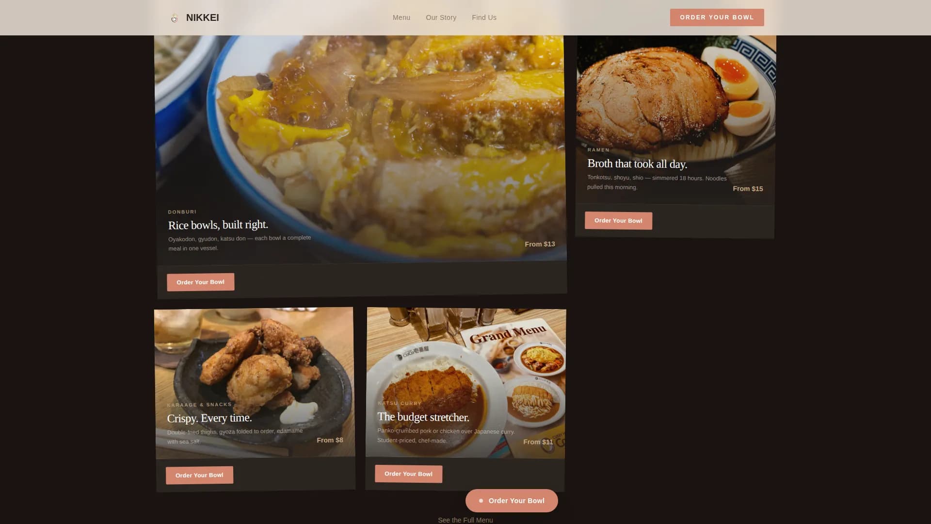 Umami — Elegant Japanese Counter Landing Page Template