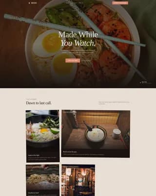 Umami — Elegant Japanese Counter Landing Page Template