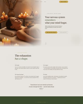Resonance - Transformative Soundhealing Landing Page Template