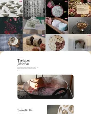 Wagashi — Artisan Confectionery Landing Page Template