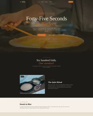 Kettle — Flame-Kissed Keto Meal Delivery Landing Page Template