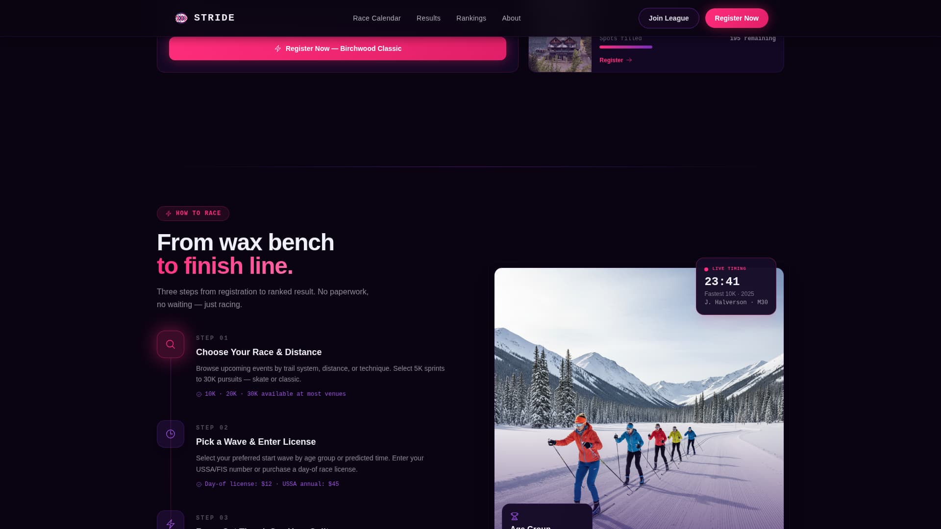 Cross-Country Skiing Professional Website Template