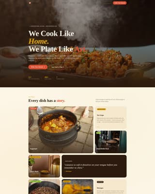 Pepperpot - Authentic Guyanesecatering Landing Page Template