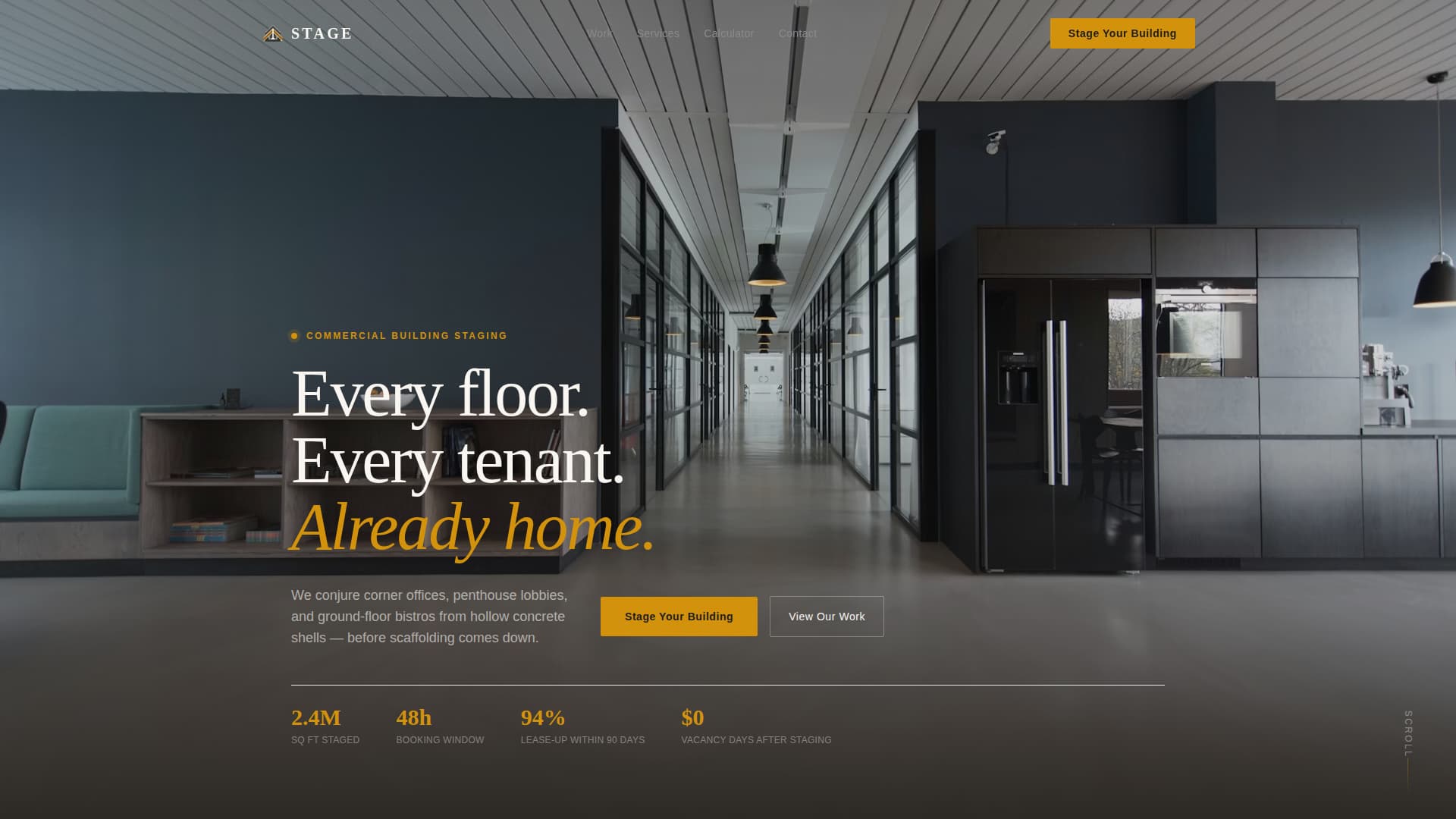 Stagecraft - Immersive Stager Landing Page Template