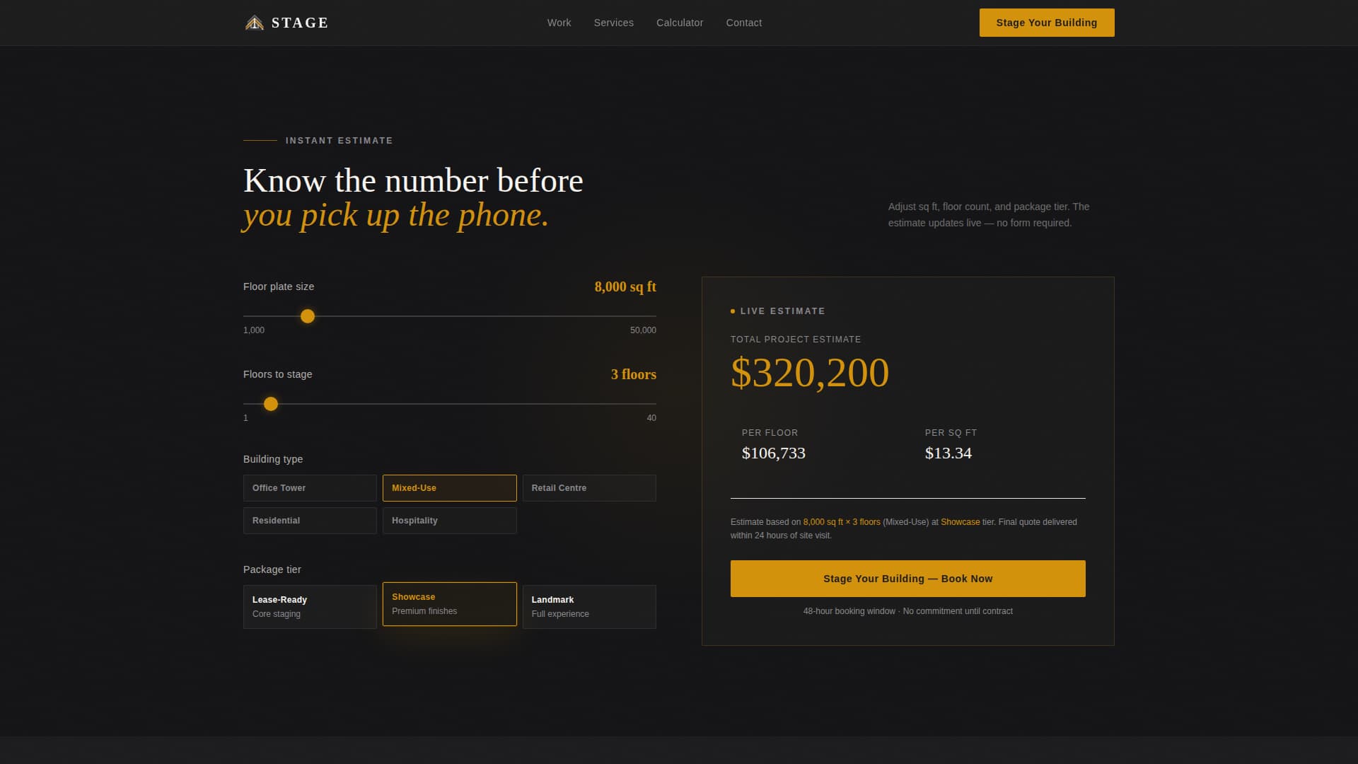Stagecraft - Immersive Stager Landing Page Template