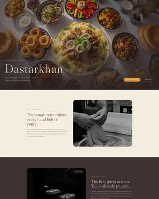 Nomad — Refined Kazakh Tavern Landing Page Template