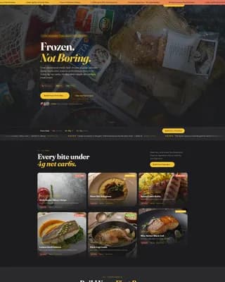 Thaw — Keto Frozen Meals Landing Page Template