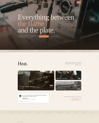 Forge — Kitchen Equipment Marketplace Landing Page Template
