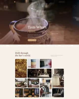 Culture — Kombucha Probiotic Bar Landing Page Template