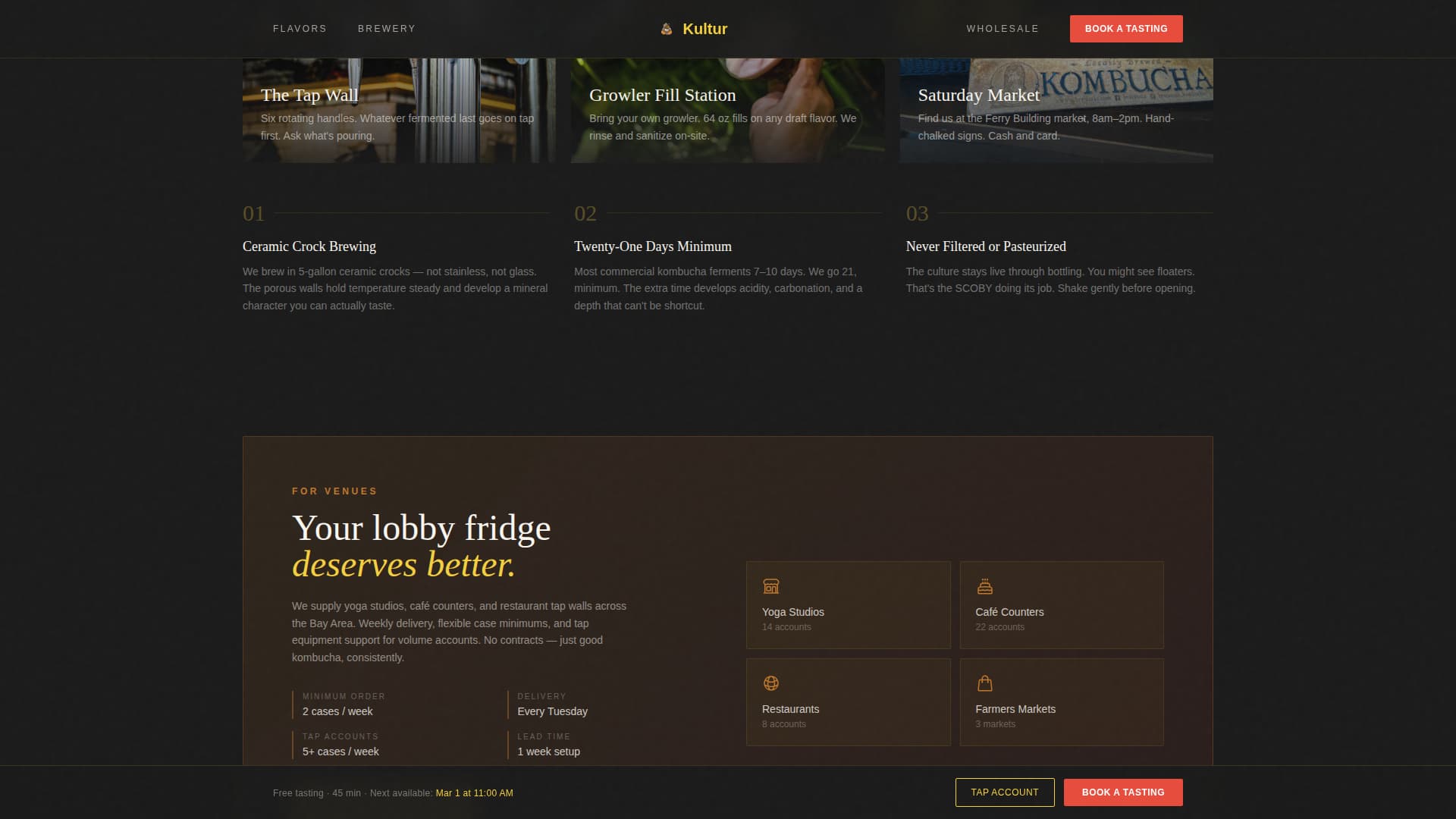 Brewery & Craft Beer Booking Website Template