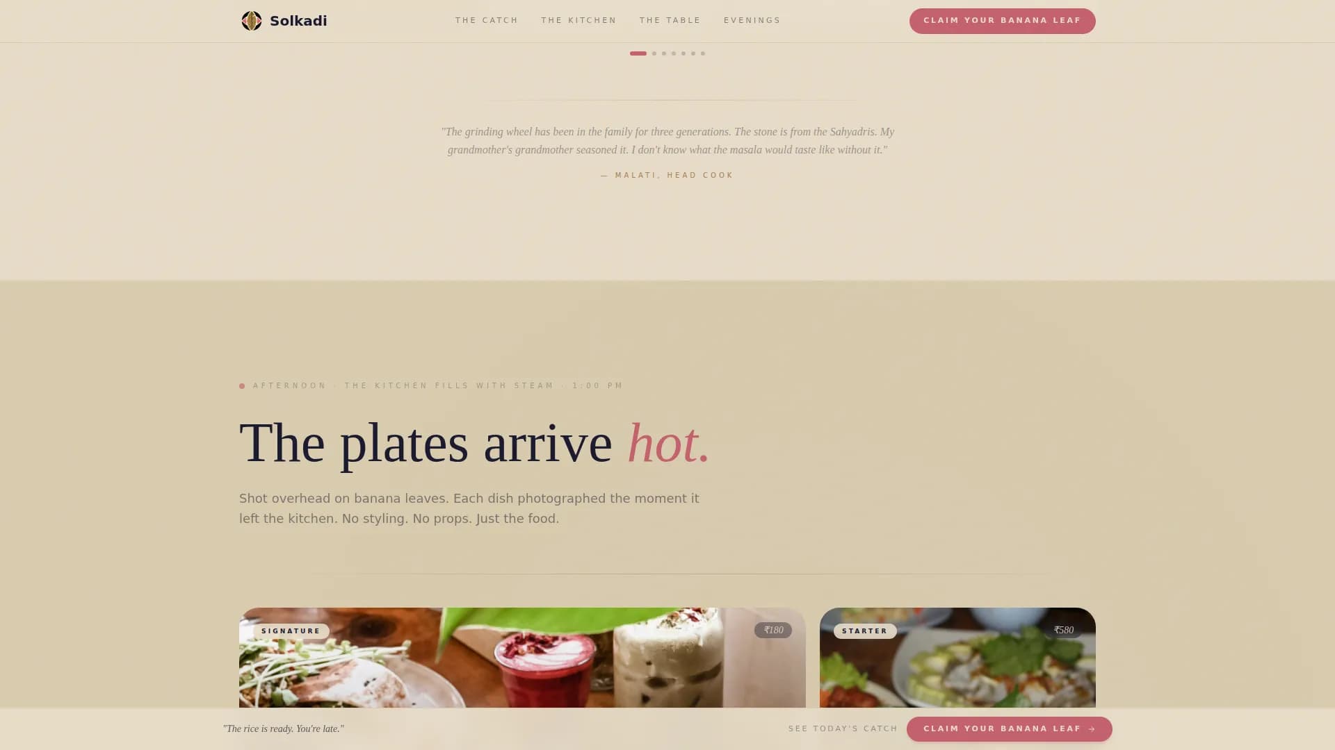 Spice — Vibrant Konkani Kitchen Landing Page Template