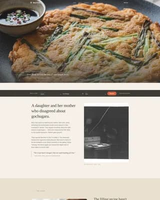 Banchan — Korean Restaurant Landing Page Template