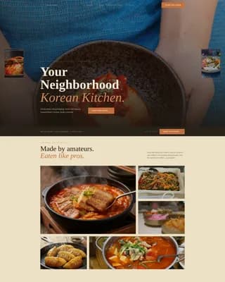 Kimchi — Korean Cooking Class Landing Page Template
