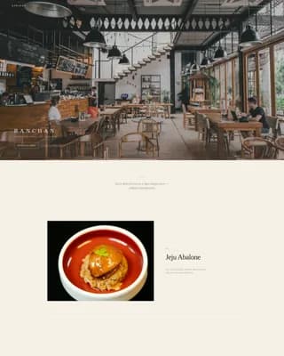 Hansang — Fine Dining Restaurant Landing Page Template