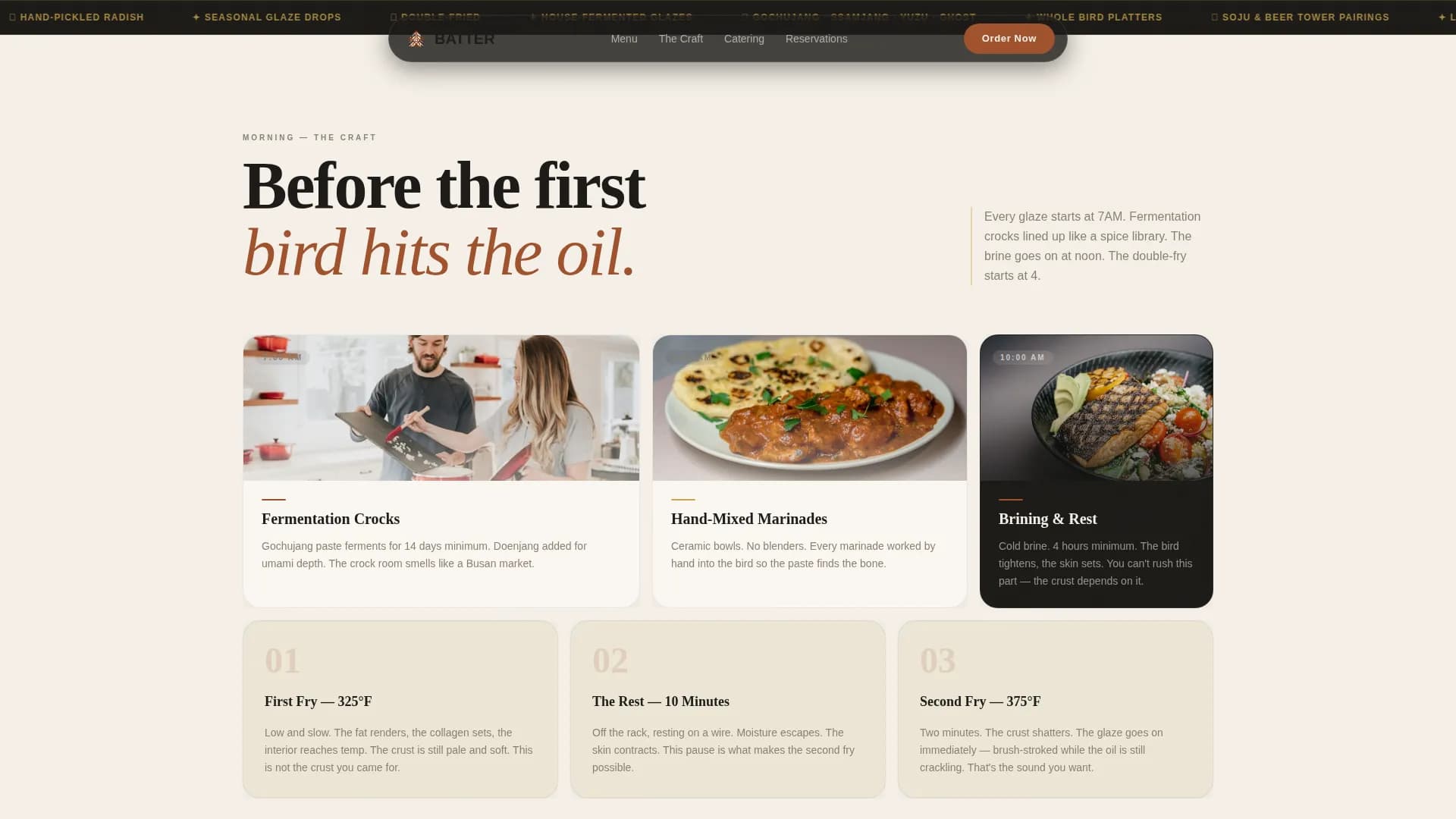 Crisp — Korean Fried Chicken Landing Page Template