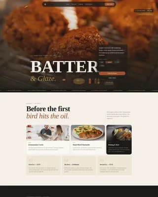 Crisp — Korean Fried Chicken Landing Page Template