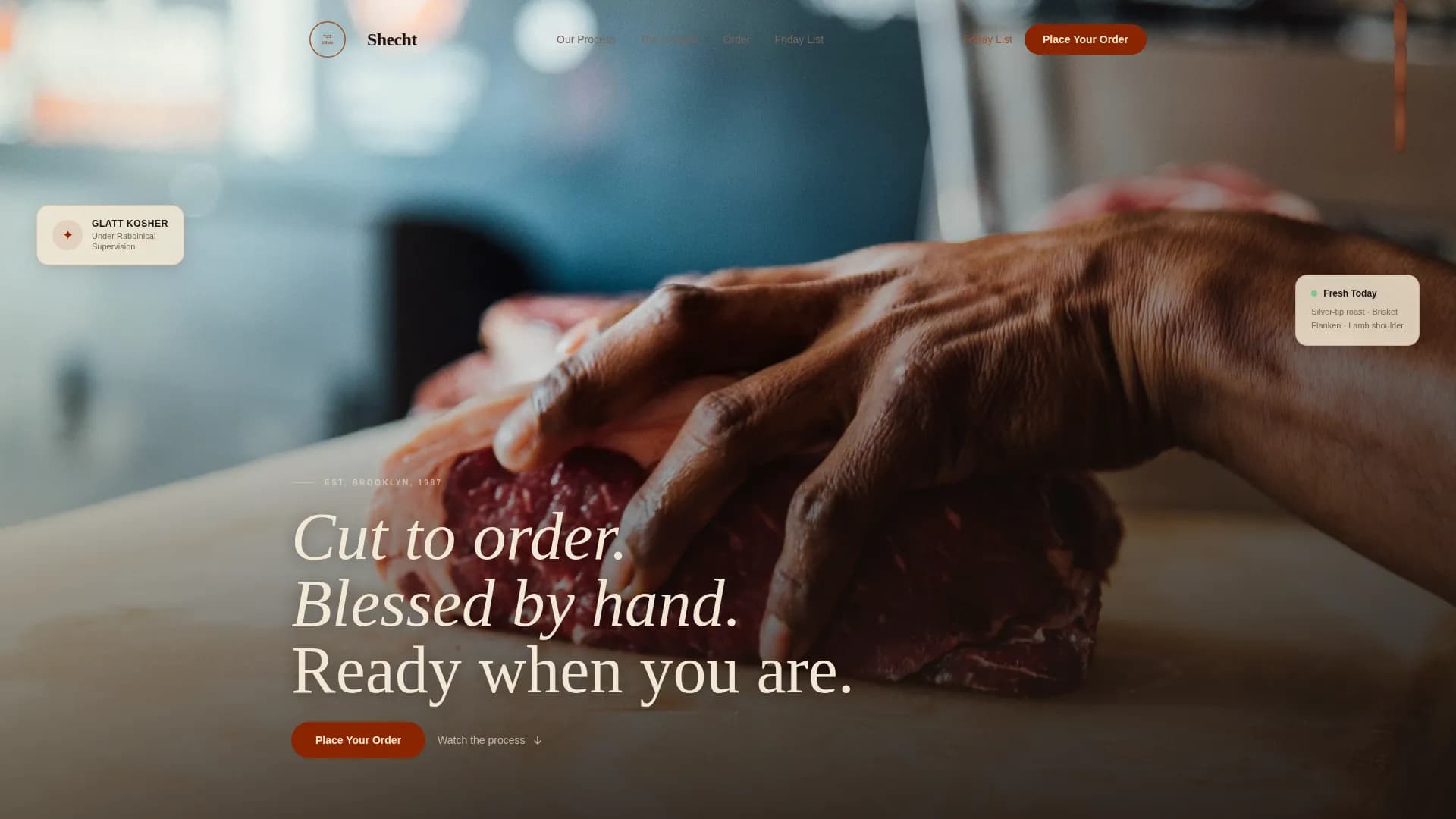 Halal — Premium Butcher Ordering Landing Page Template