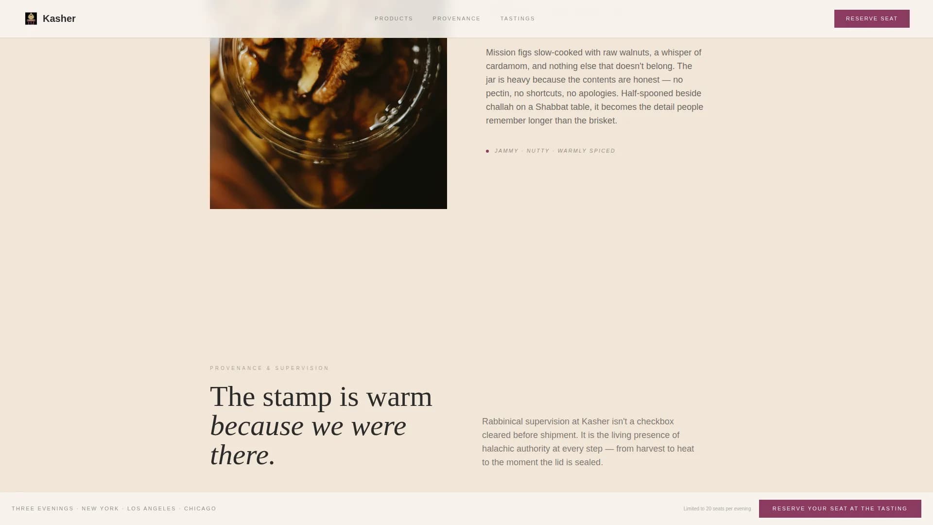 Divine — Refined Kosher Marketplace Landing Page Template