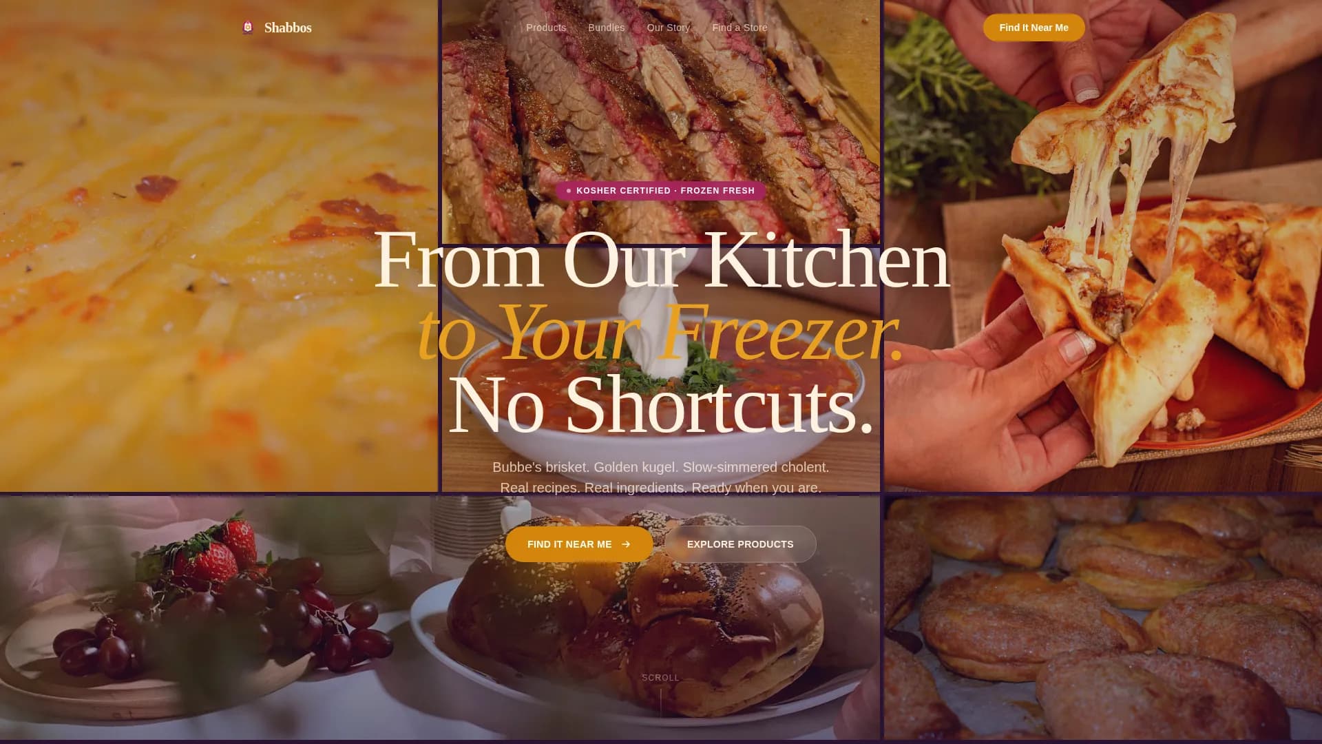 Kosher — Artisan Frozen Food Landing Page Template