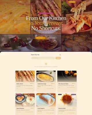 Kosher — Artisan Frozen Food Landing Page Template