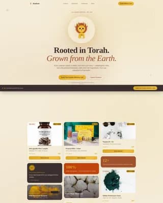 Kashrut — Certified Kosher Wellness Landing Page Template