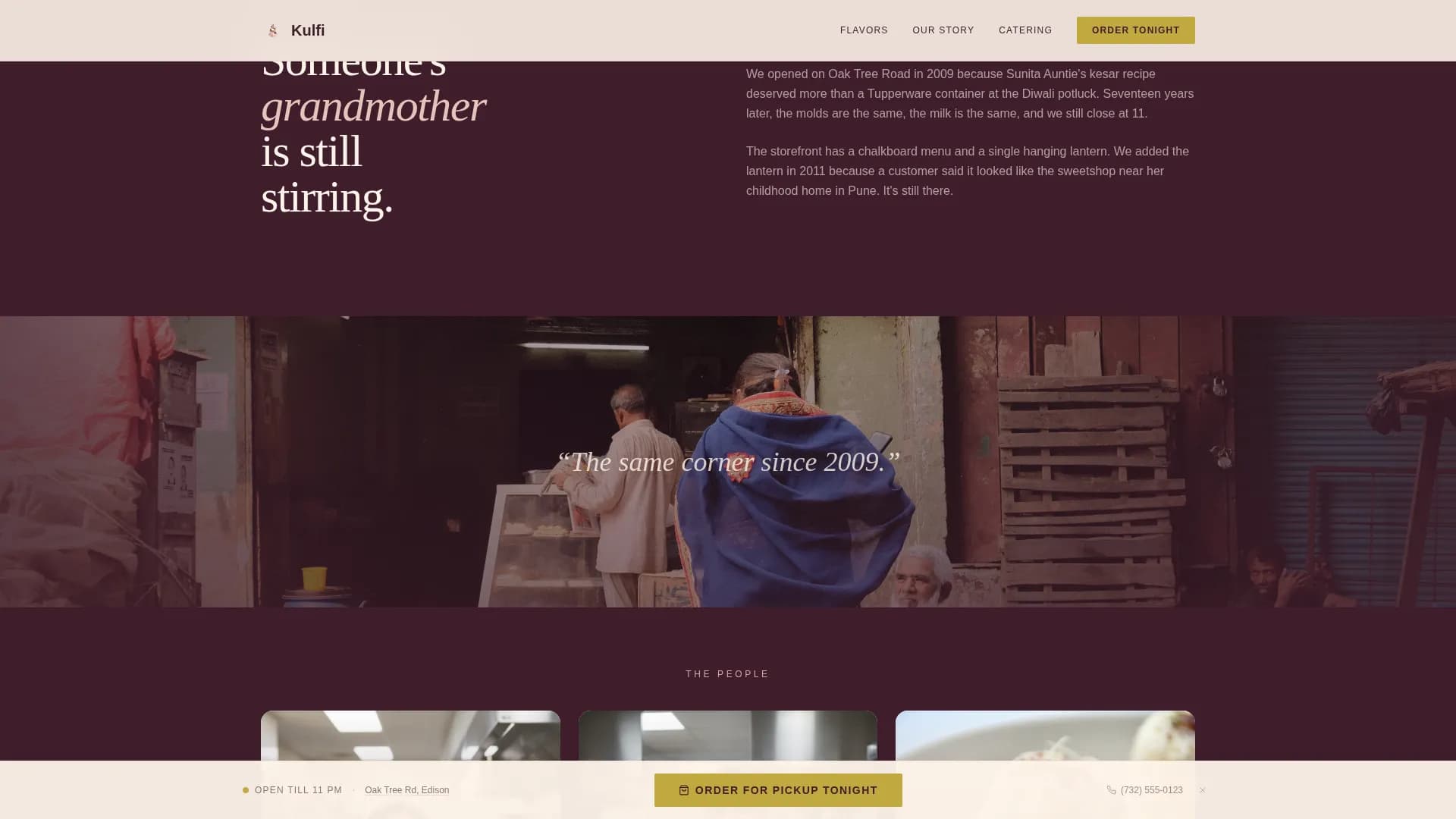 Subcontinental — Gourmet Dessert Parlor Landing Page Template