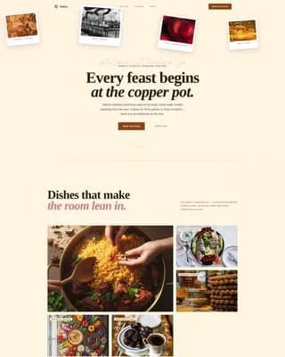Diwali — Exclusive Catering Landing Page Template