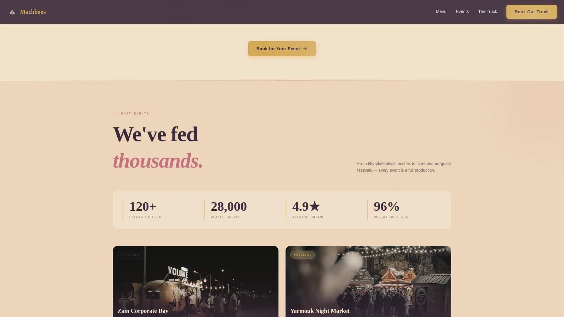 Machboos — Ultimate Mobile Cuisine Landing Page Template
