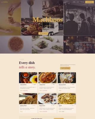 Machboos — Ultimate Mobile Cuisine Landing Page Template