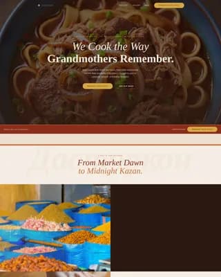 Kyrgyz — Authentic Catering Landing Page Template