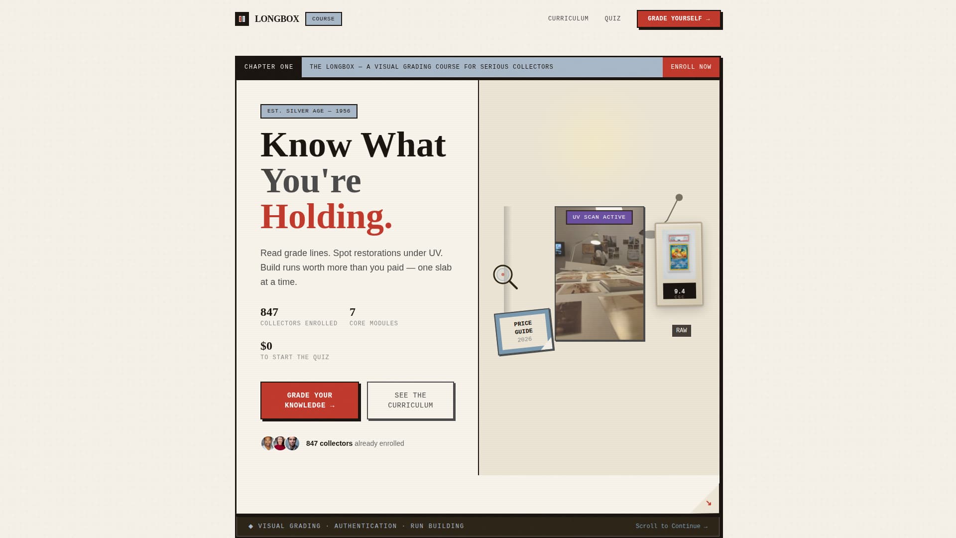 Longbox - Authoritative Collecting Landing Page Template
