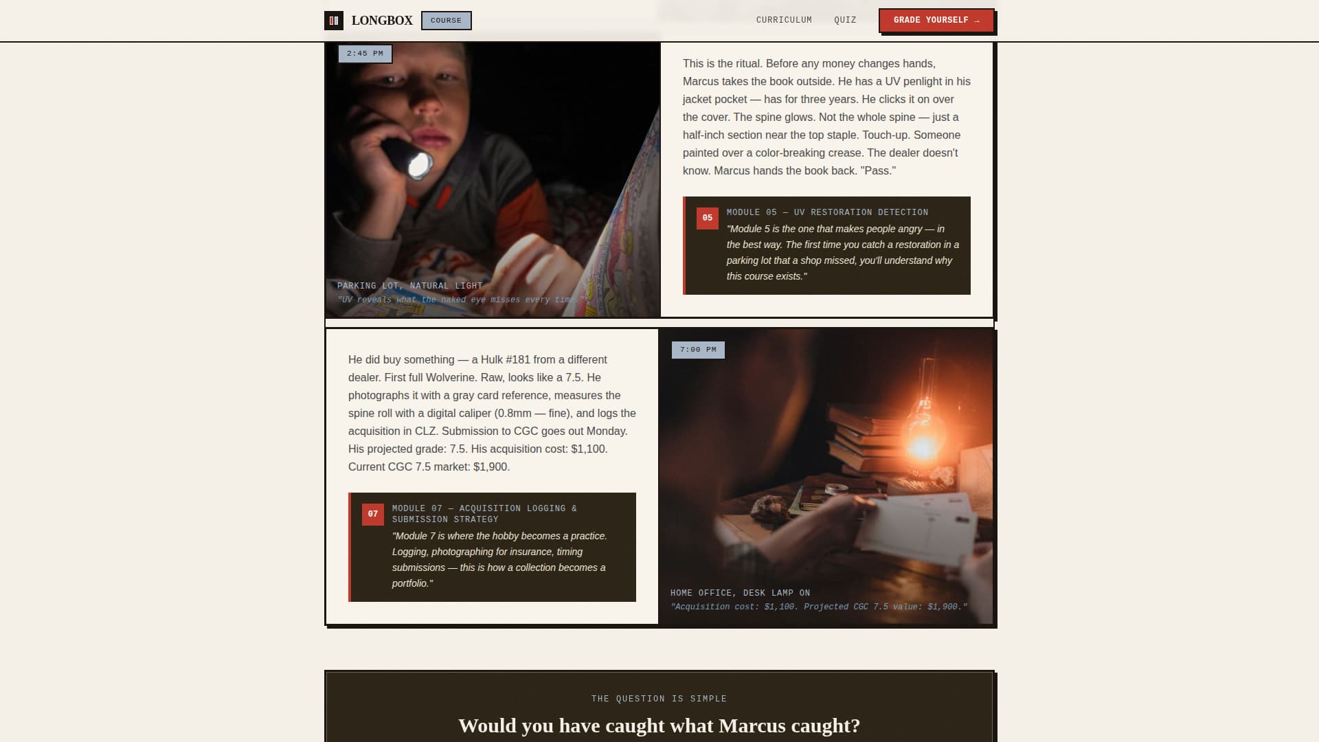 Longbox - Authoritative Collecting Landing Page Template