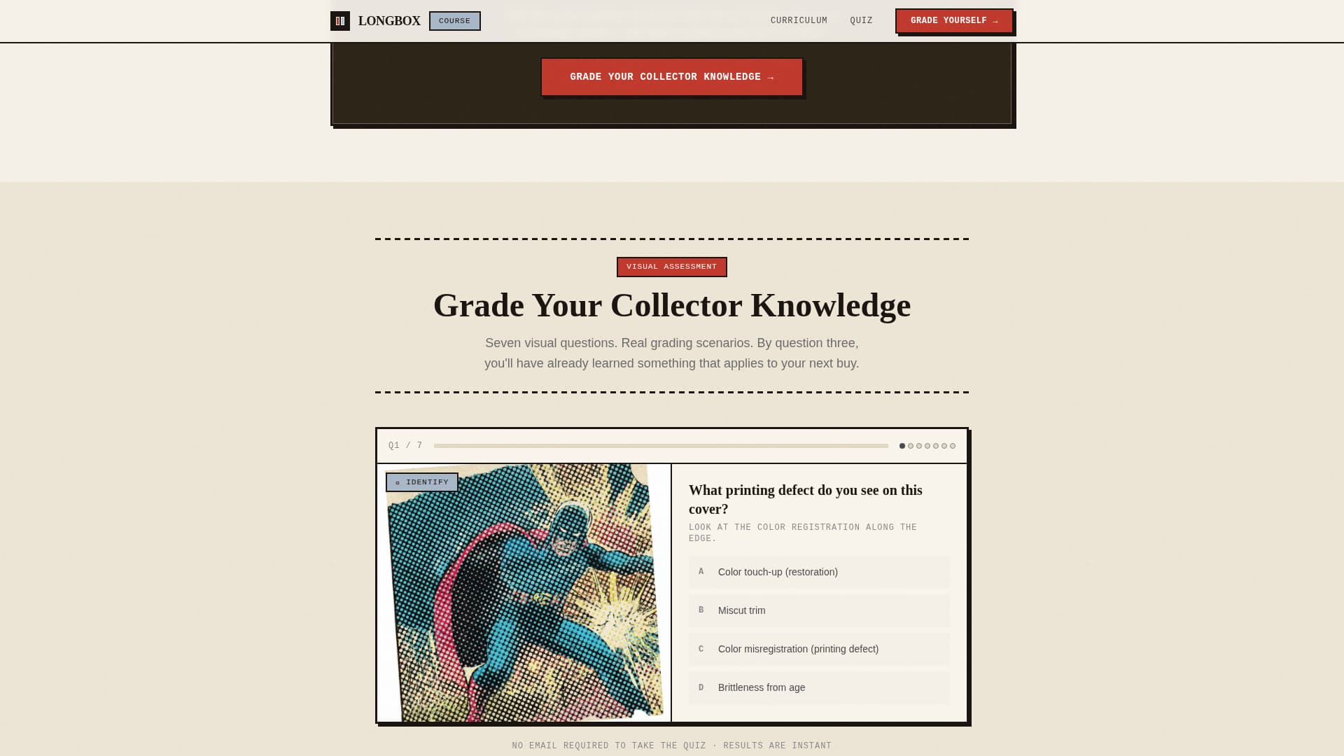 Longbox - Authoritative Collecting Landing Page Template