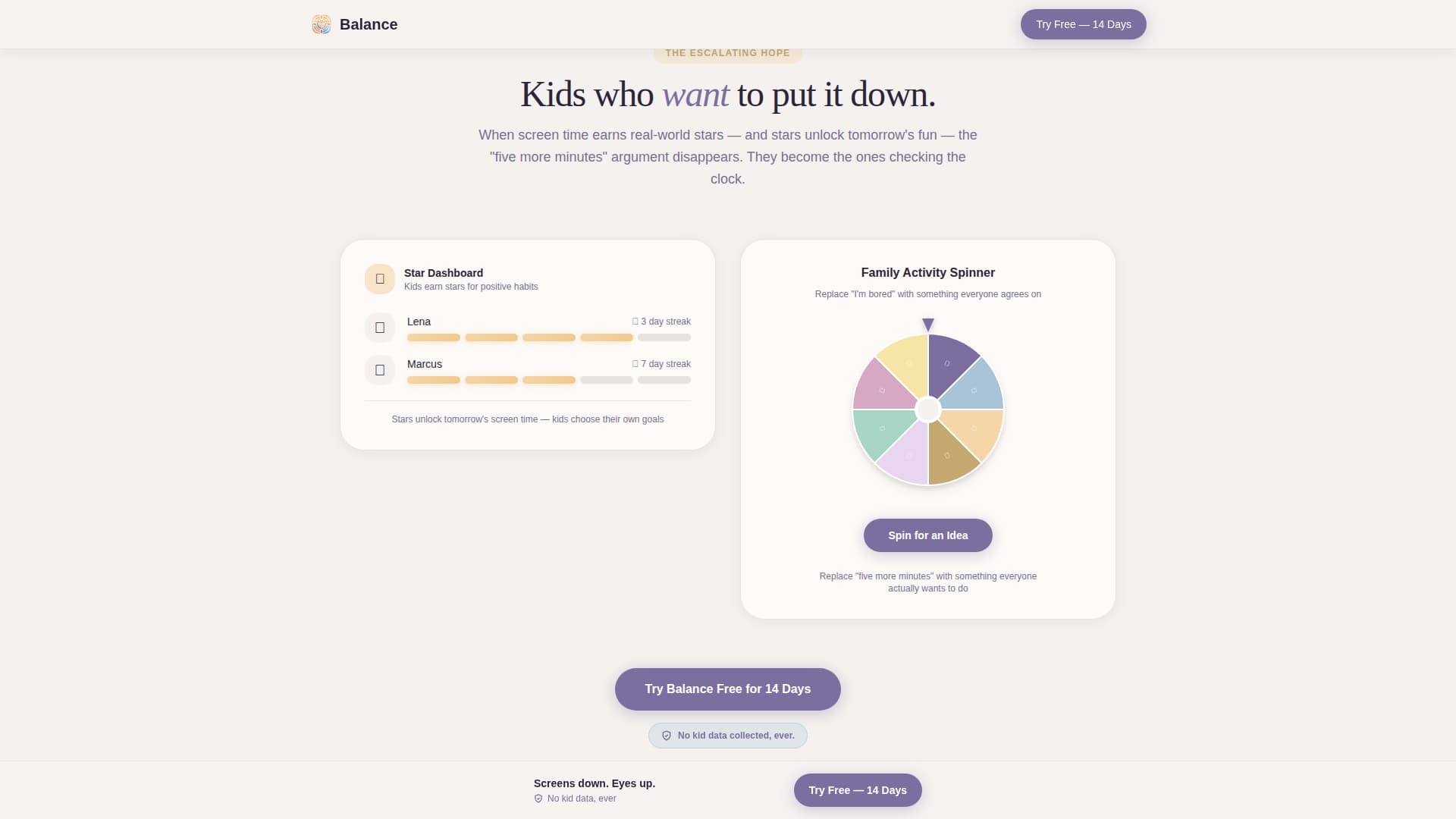 Kids Online Safety & Tech Booking Website Template