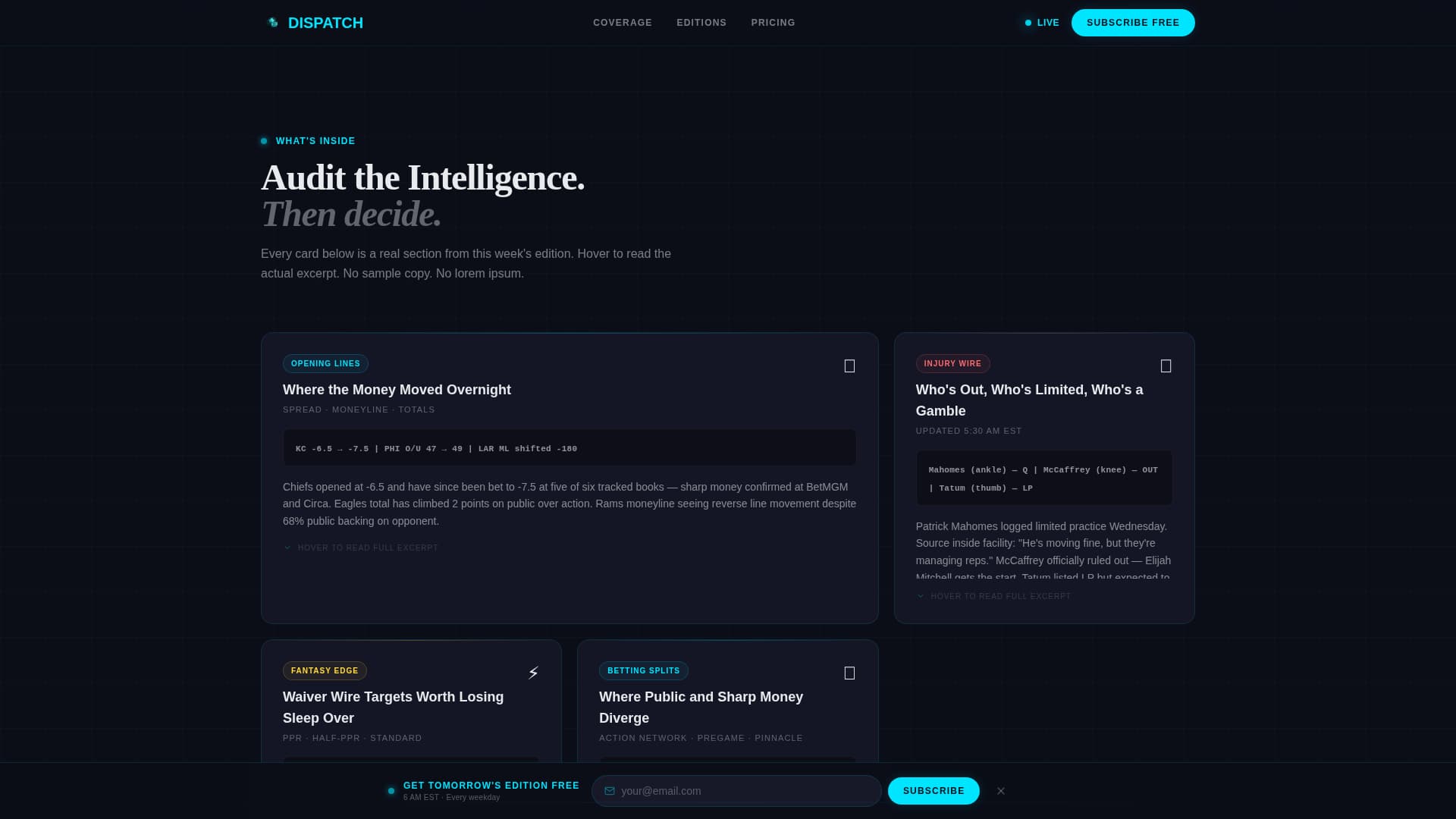 Sports Digital Presence Professional Website Template