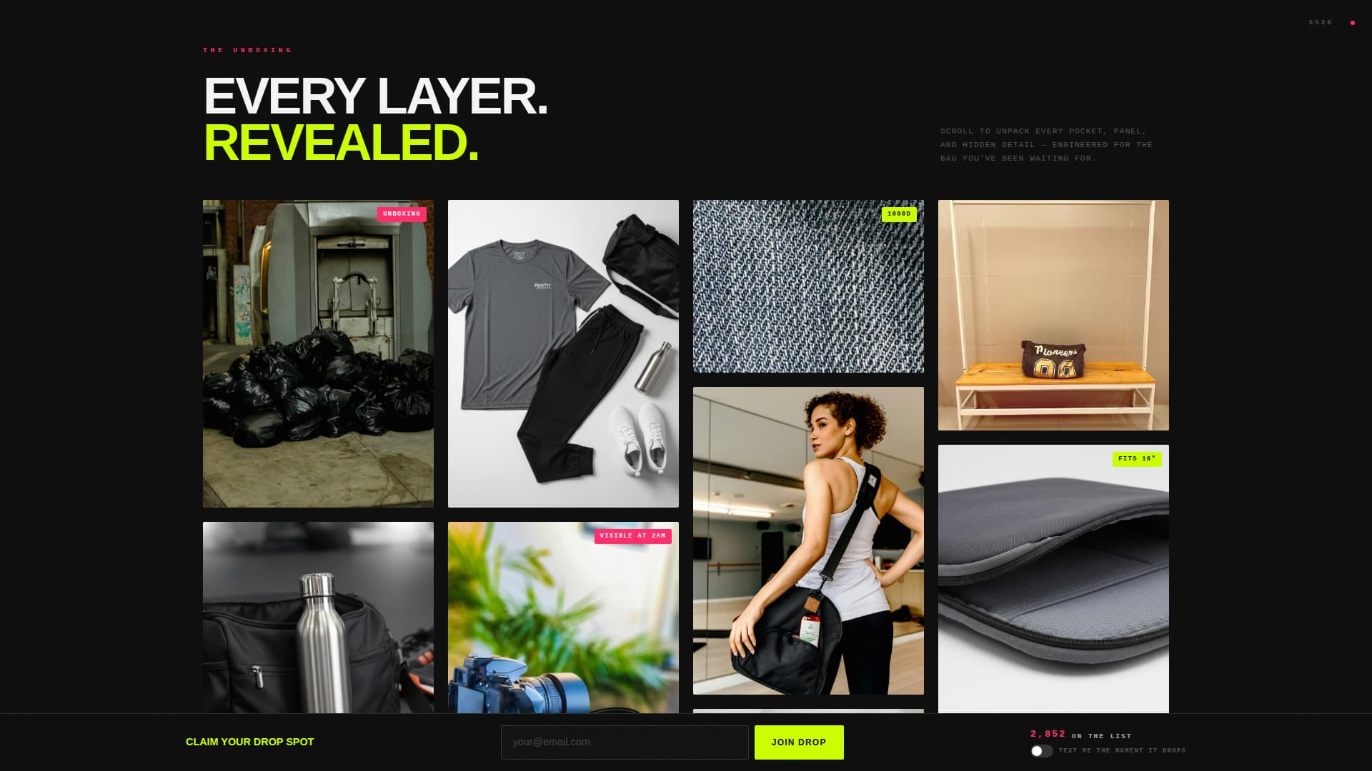 Haul - Bold Athleisure Landing Page Template