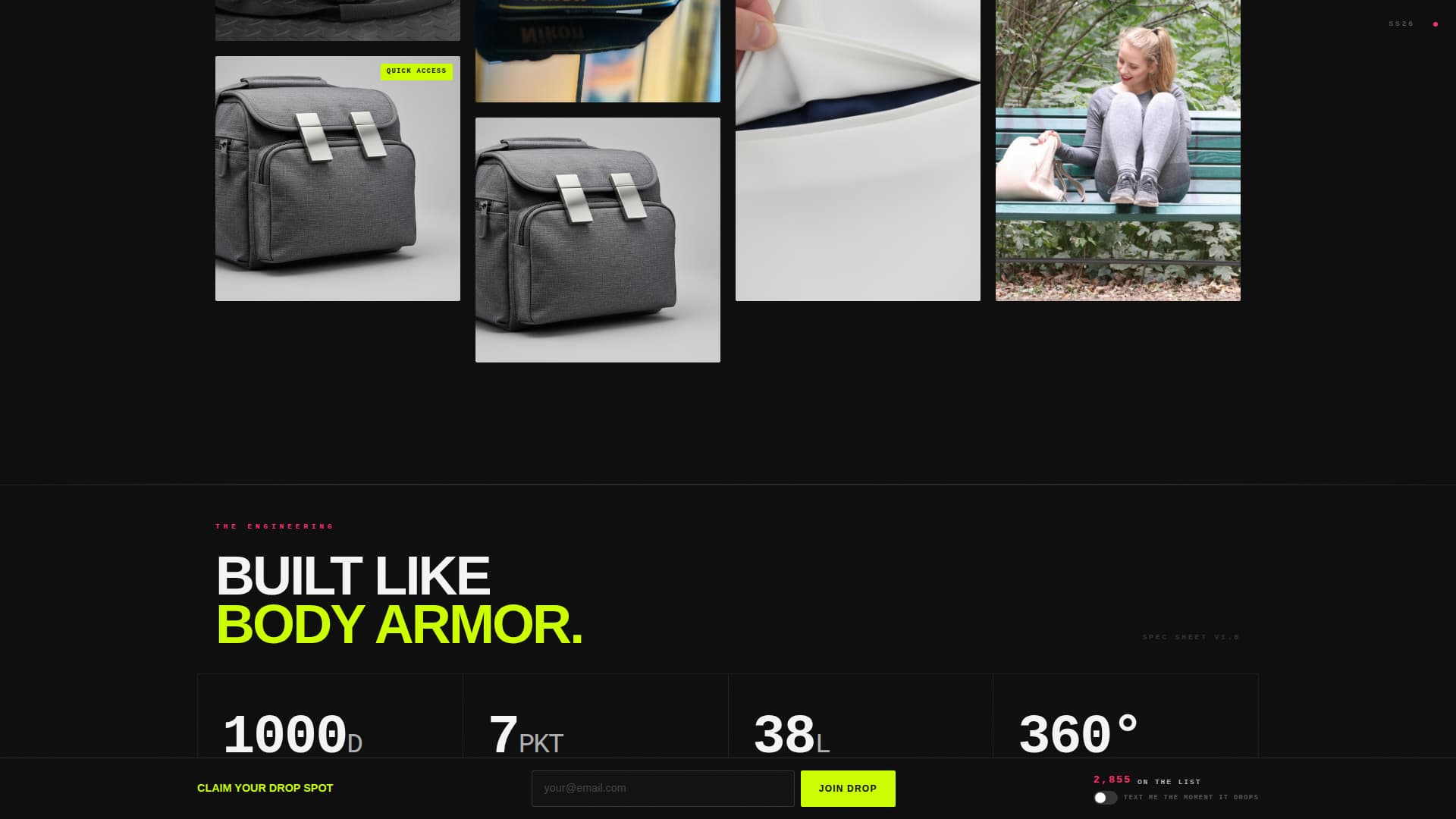 Haul - Bold Athleisure Landing Page Template