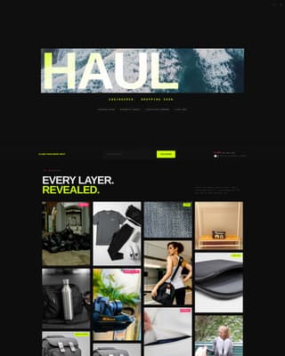 Haul - Bold Athleisure Landing Page Template