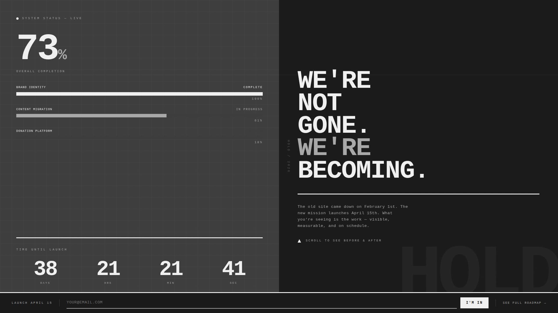 Nonprofit Organization Maintenance Website Template