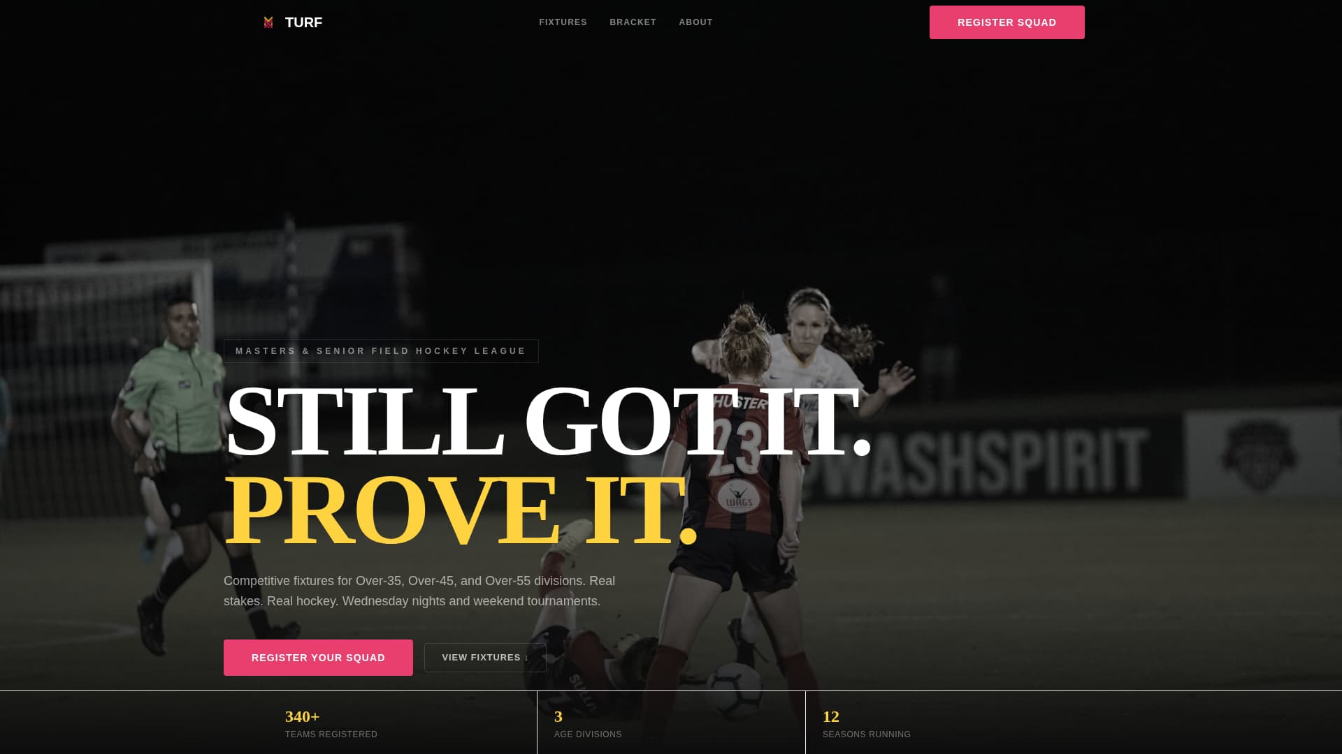 Field Hockey Leagues Reviews Website Template