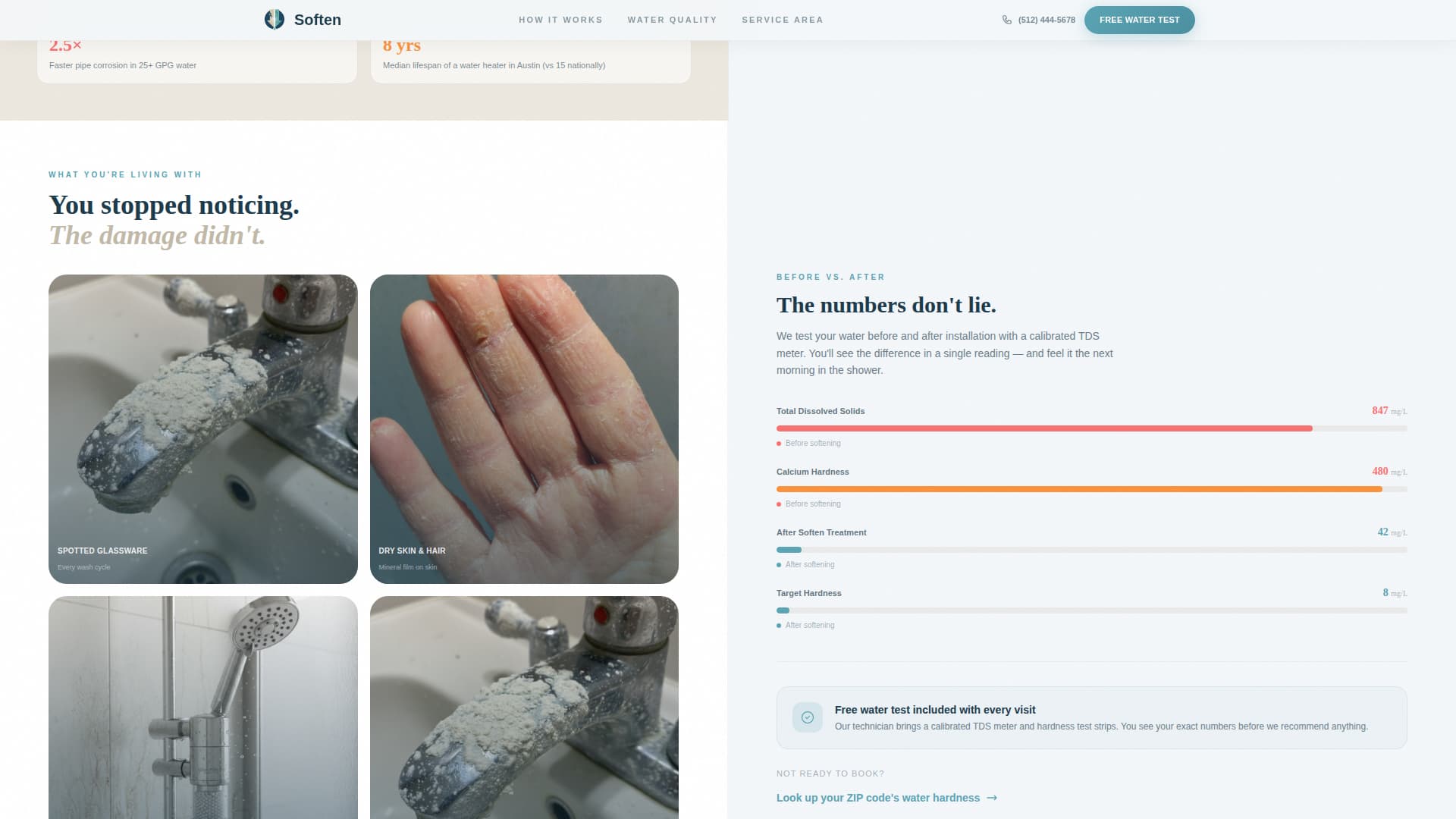 Soften - Trusted Watersoftener Landing Page Template