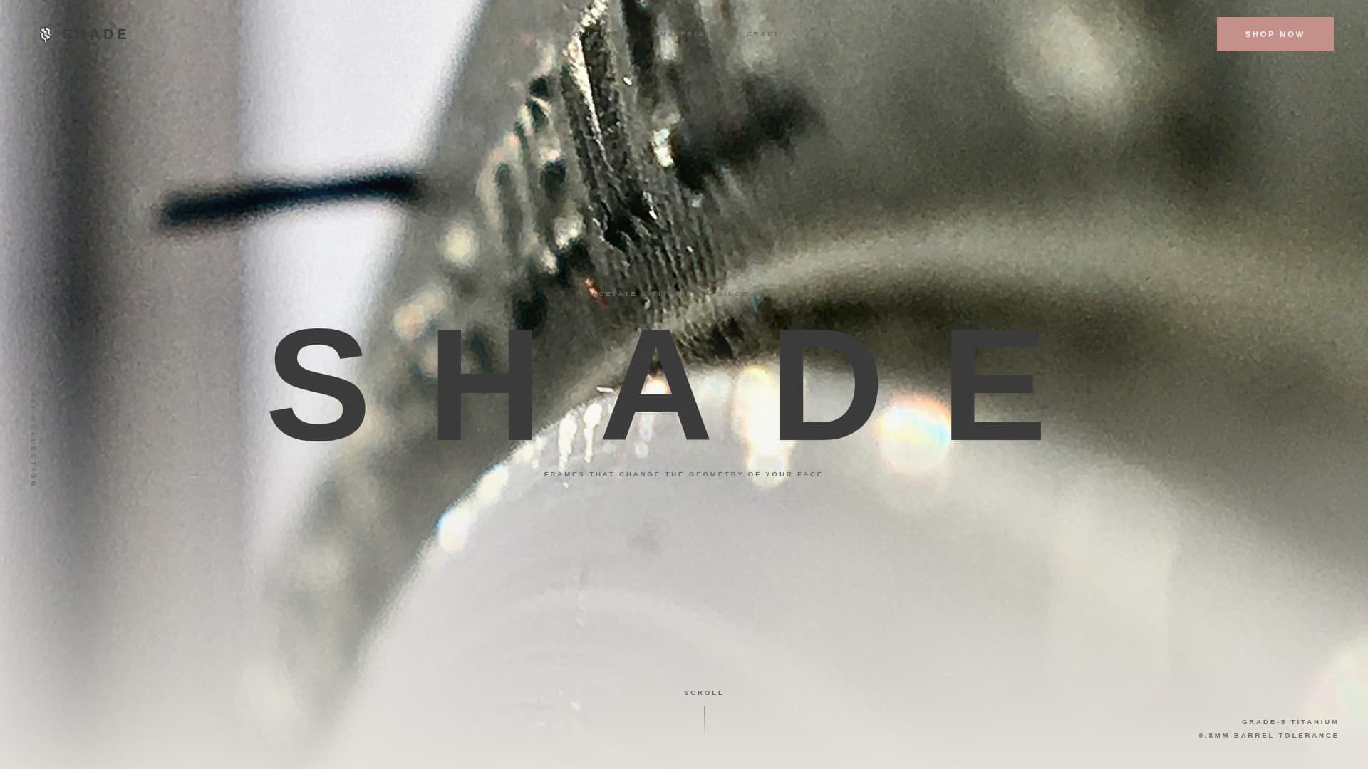 Eyewear Brand Professional Website Template