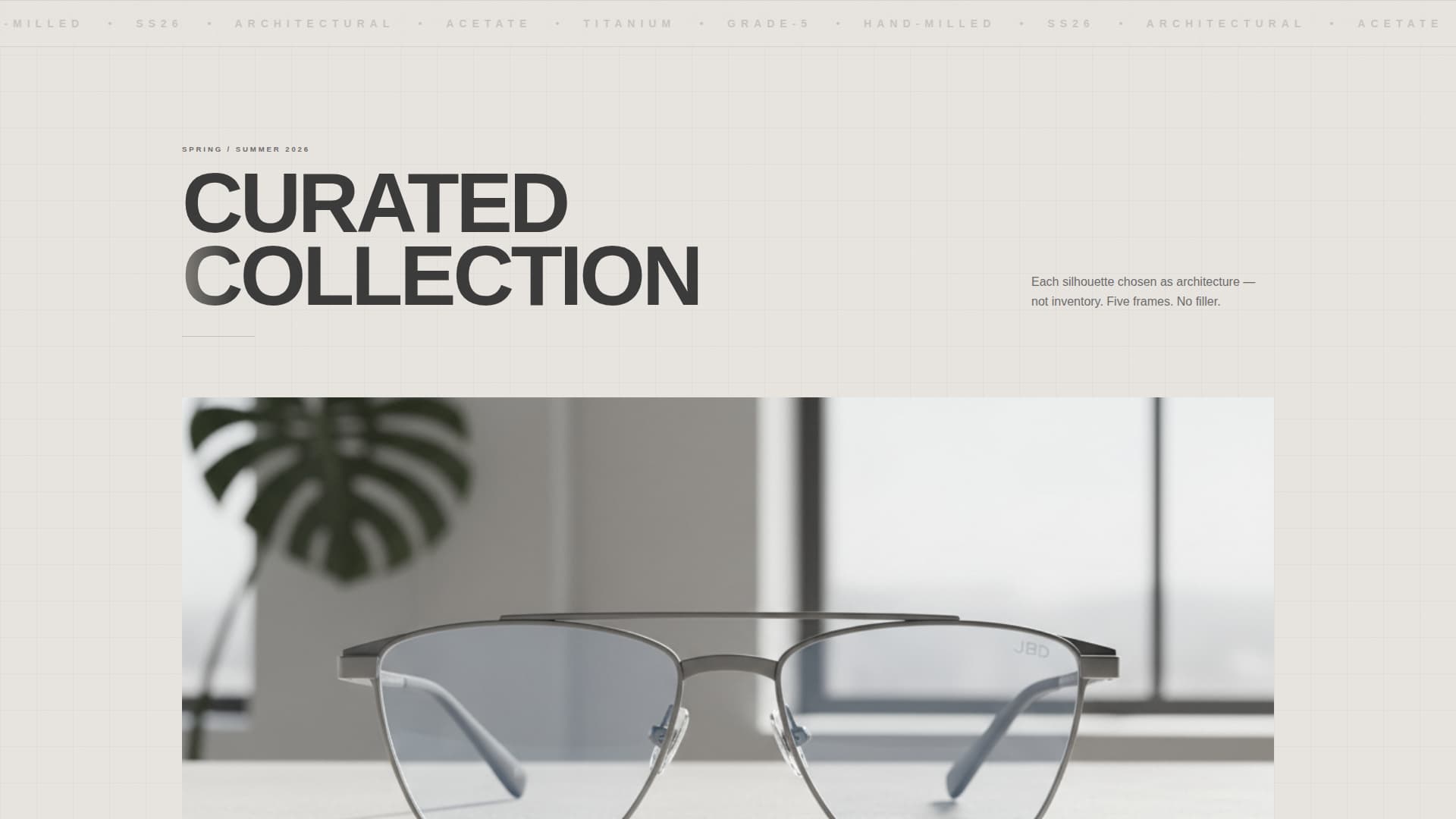 Eyewear Brand Professional Website Template