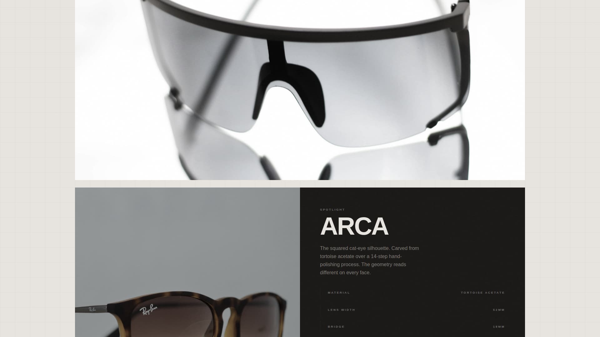 Eyewear Brand Professional Website Template